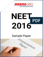 NEET 2016 Sample Paper