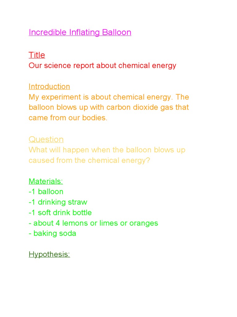 Title: Incredible Inflating Balloon | PDF | Wellness
