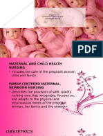 Introduction to Maternal Child Health Nursing