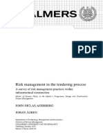 Risk Management in Tendering Process