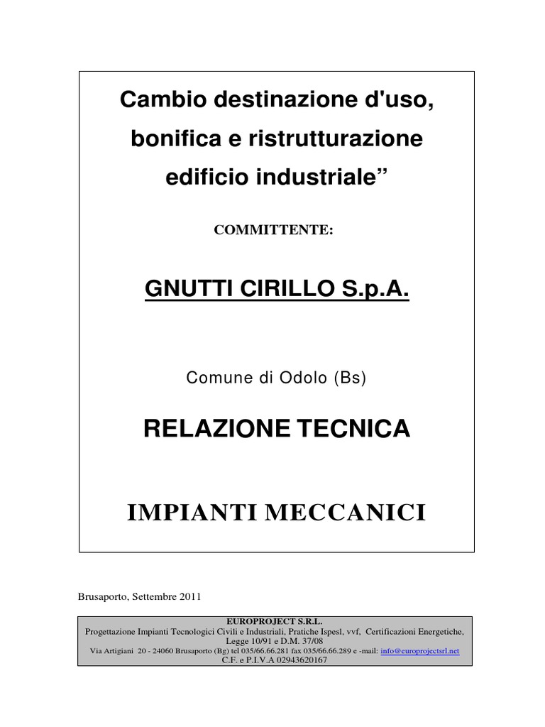 Relazione Tecnica