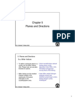 Planes and Directions in Crystallography