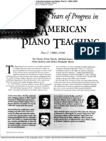 100 Years of American Piano Teaching