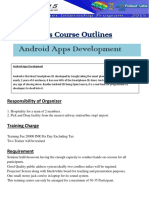 7-Days Course Outlines: Android Apps Development