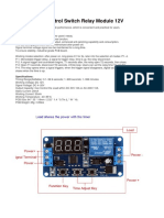 Delay Timer Control Switch Relay Module 12V: Features