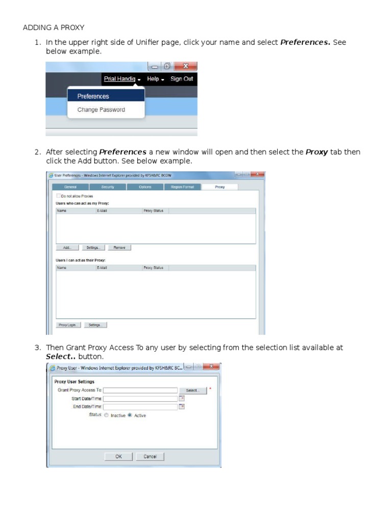 Adding A Proxy (Unifier) | PDF