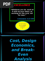 Lesson 2 - Cost, Design Economics and Break-Even Analysis