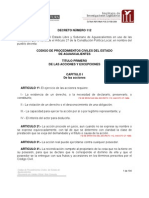 Código de Procedimientos Civiles de Aguascalientes