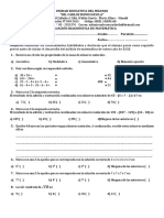EVALUACIÓN DIAGNÓSTICA DE MATEMÁTICA 8vo PDF