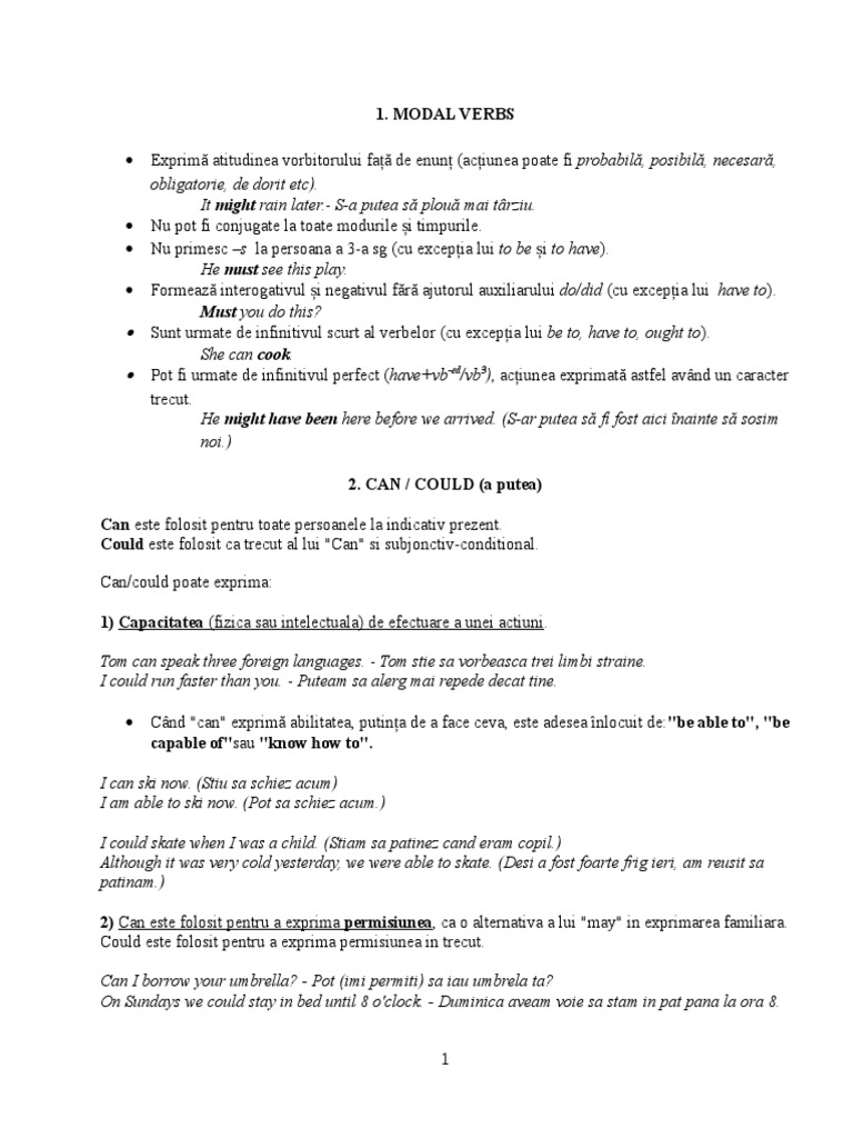 Modal Verbs | PDF