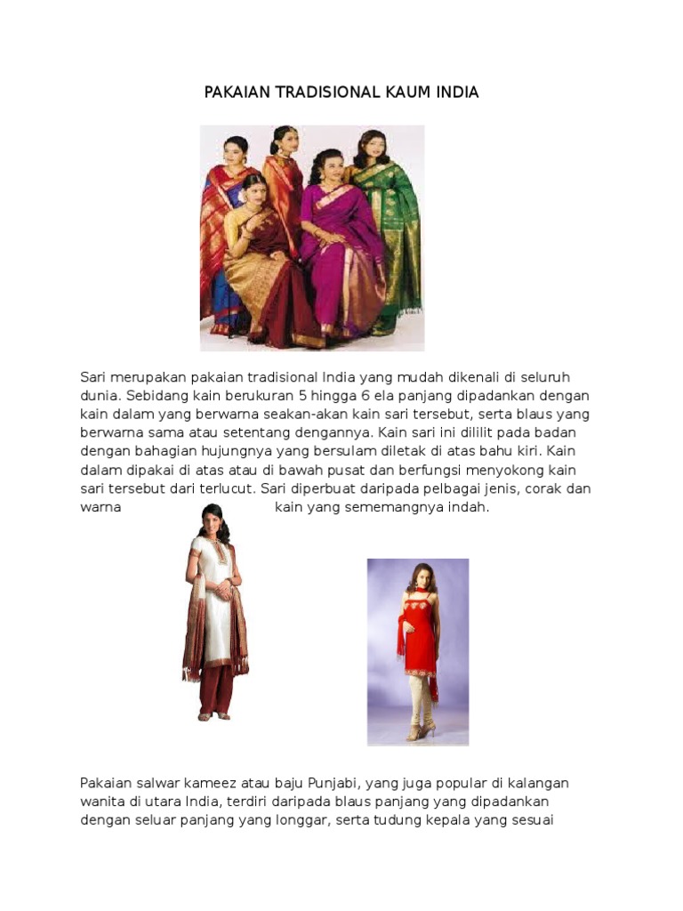 Pakaian Tradisional Kaum India Pdf