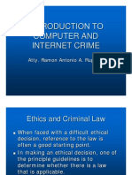 Computer Ethics - Computer and Internet Crime 2016