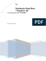 Instalação Dual Boot Ubuntu e Windows XP com VirtualBox
