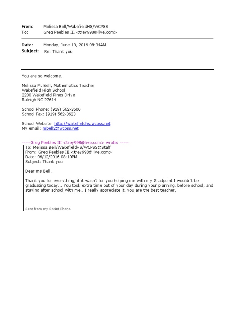 Gregorys Letter | PDF | Career & Growth