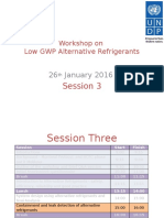 Session 3: Workshop On Low GWP Alternative Refrigerants