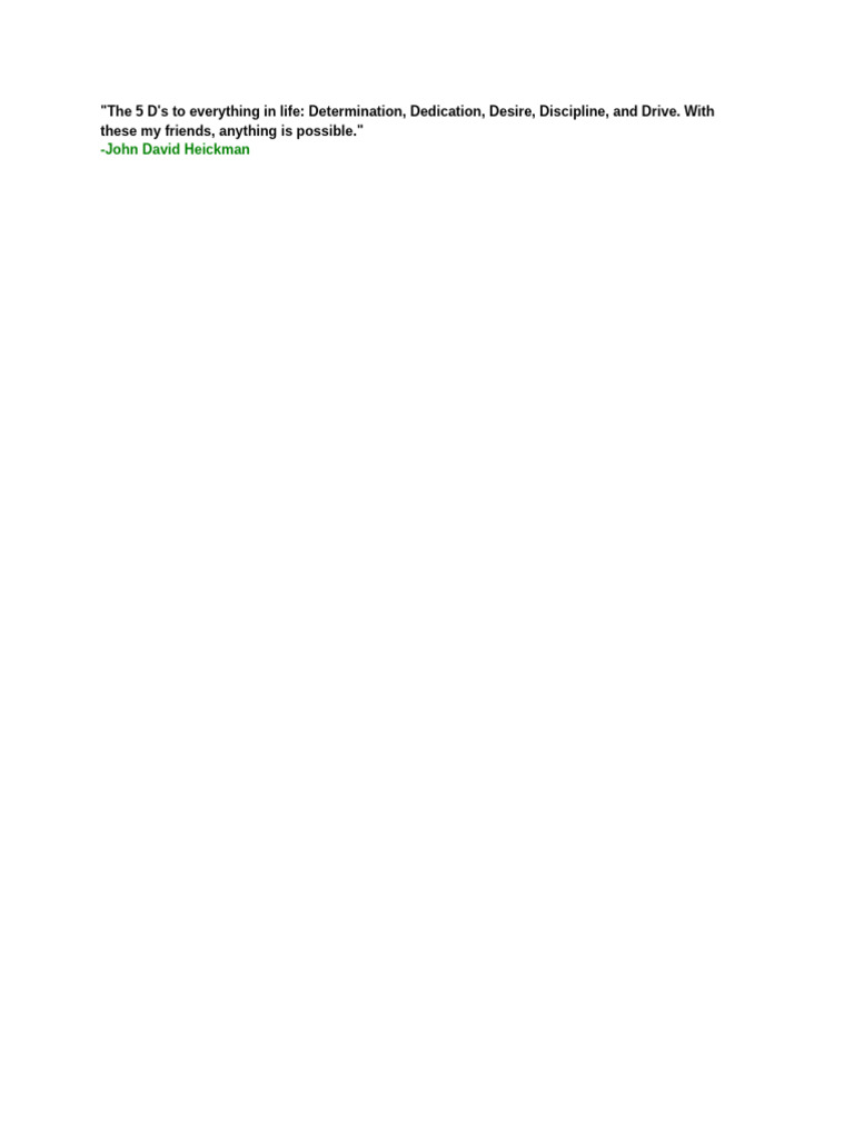 The 5 D | PDF | Self-Improvement