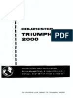 Colchester Triumph 2000 Footbrake Manual