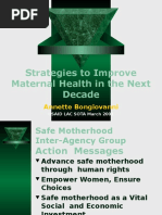 Strategies Maternal