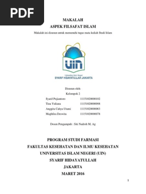 Revisi Makalah 02 Aspek Filsafat Islam Pdf
