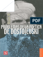 Bajtin Mijail Problemas de La Poetica de Dostoievski PDF