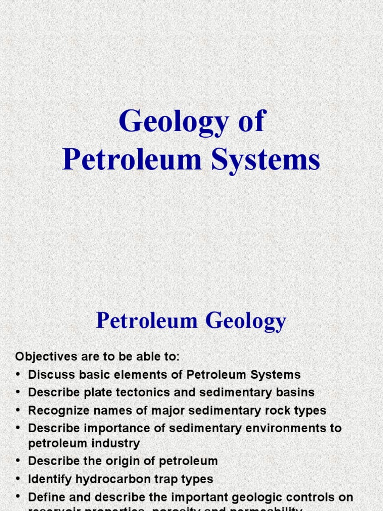 Petroleum Systems Geology Guide | PDF | Petroleum Reservoir ...
