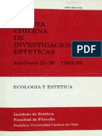Fidel Sepúlveda Estetica Etica Ecologia Aisthesis 25-26-1992 1993