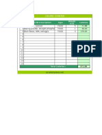 Calorie Counter Spreadsheet