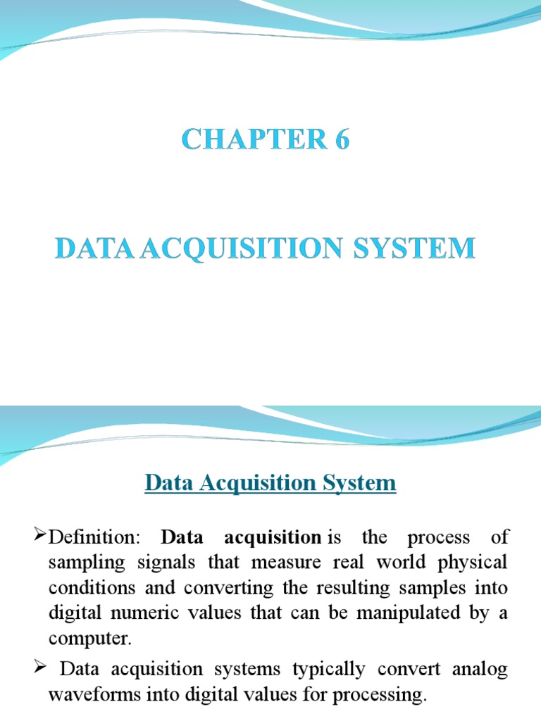 Overview of Data Acquisition Systems | PDF | Electronic Circuits ...