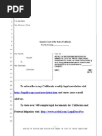 Sample Motion For Cost of Proof Sanctions in California