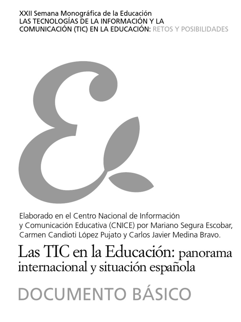 Las TIC en La Educación | PDF | Tecnología de información y ...