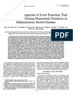 Test Pattern and Prognosis Liver Function Abnormalities During Parenteral Nutrition in Inflammatory Disease