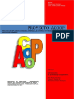 Proyecto Acoop: Proceso de Implementación Del Aprendizaje Cooperativo en El Aula de Educación Primaria