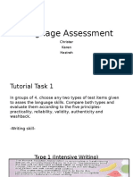 Language Assessment: Christer Karen Hazirah