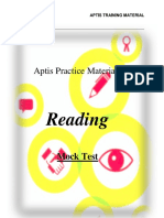 Aptis Practice Materials: Reading