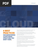 4 Best Practices for Monitoring Cloud Infrastructure