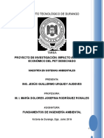 Impacto Ambiental y Económico Del Reciclaje Del Pet