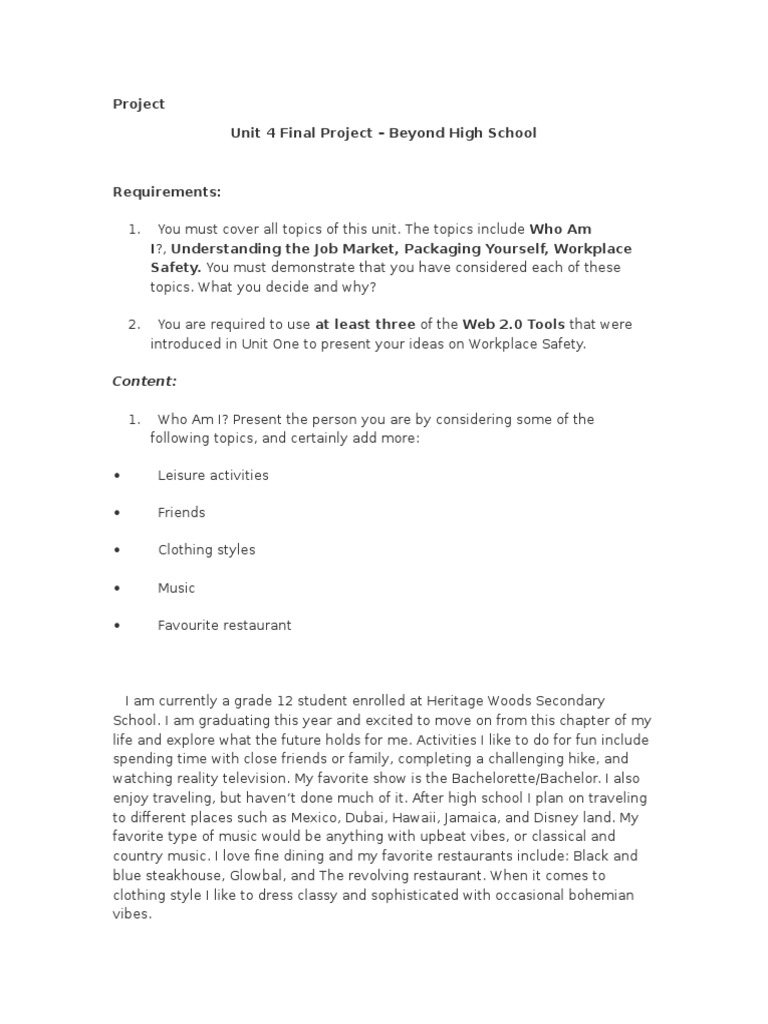 Unit 4 Final Project - Planning | PDF | Lawyer | Labour