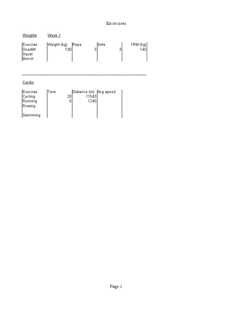 Excercises | PDF