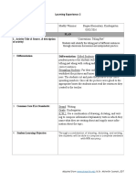 Edtpa Task 1 Part B - Plans For Learning Segment 2