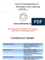 8th International Conference On Learning, Education and Pedagogy (LEAP)
