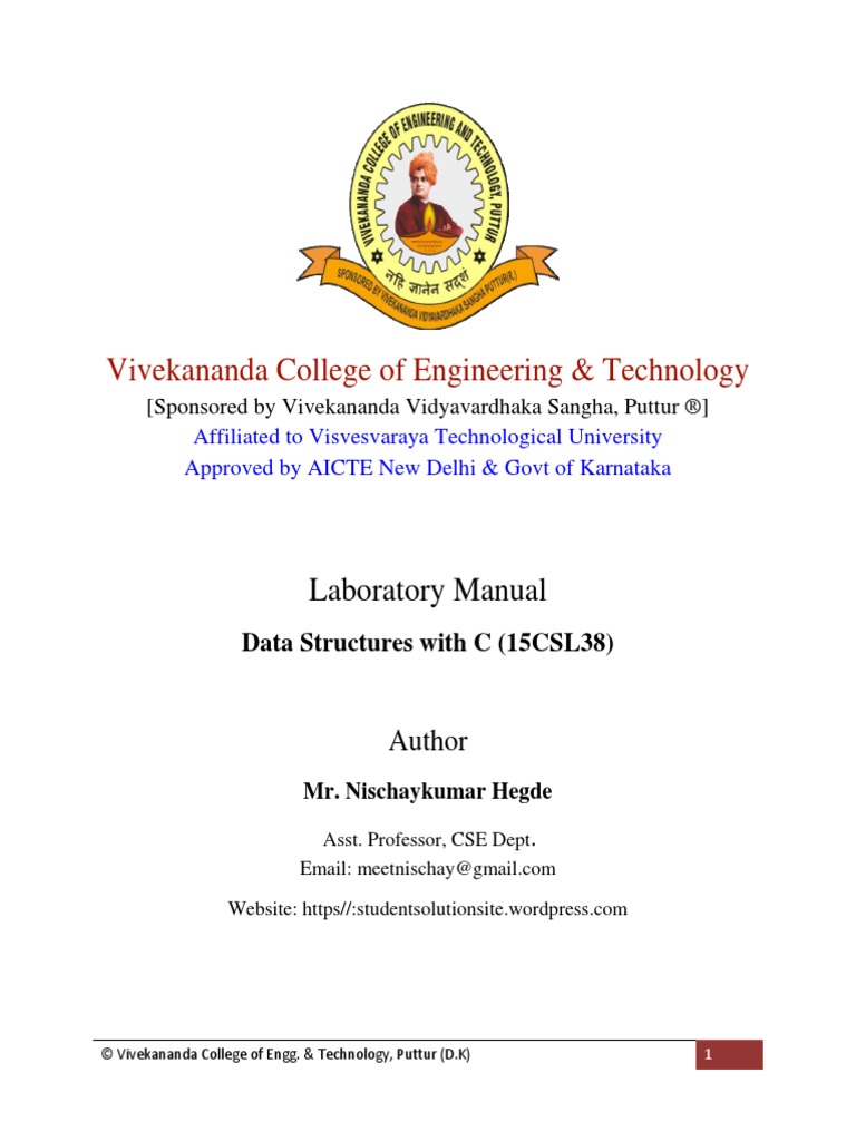 Data Structures Lab Manual For VTU 15CS38DSL PDF Queue (Abstract
