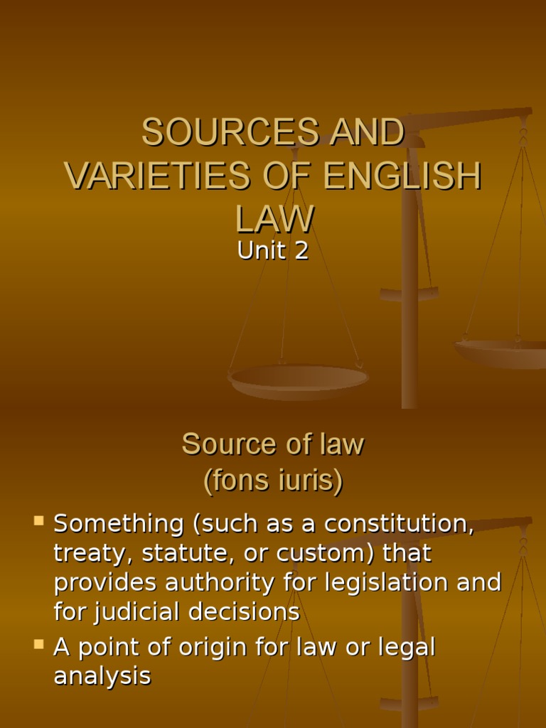 Sources and Varieties of English Law09 | PDF | Equity (Law) | Common Law