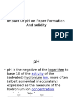 Impact of PH On Paper Formation
