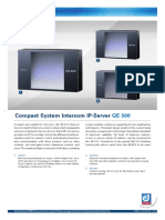 Datasheet: Compact System Intercom IP-Server