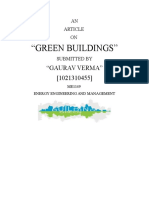 "Green Buildings": "Gaurav Verma" (1021310455)