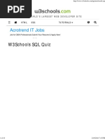 W3Schools SQL Quiz Test