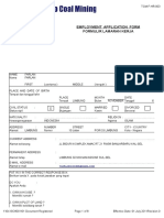 Employment Application Form Formulir Lamaran Kerja