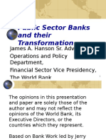 Public Sector Banks and Their Transformation