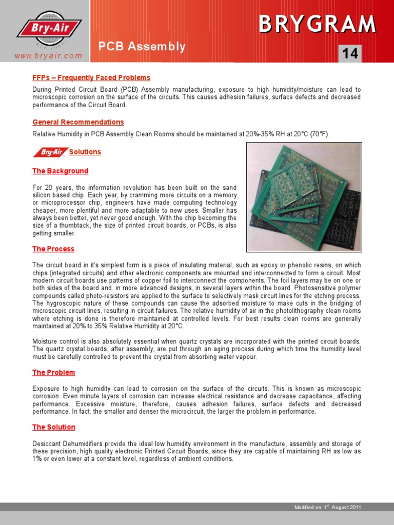 Humidity Control in PCB Assembly Clean Rooms | PDF | Printed Circuit ...