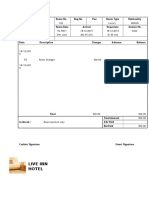 Hotel Bill 1 Delhi